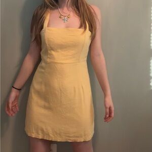 Forever 21 Sunny Spot Mini Yellow Dress.
